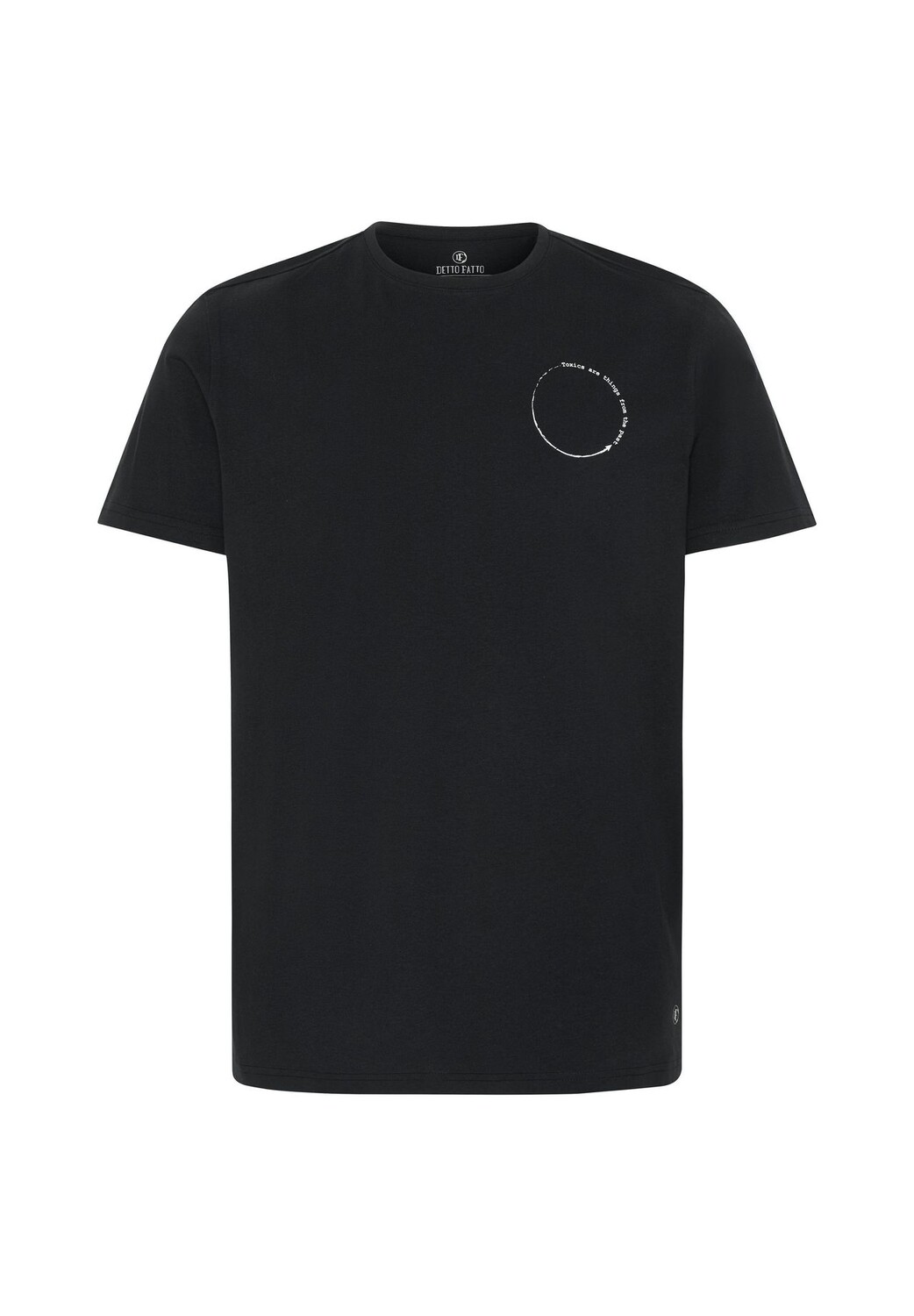 Сообщение с принтом на футболке DETTO FATTO, черный
Сообщение с принтом на футболке DETTO FATTO, черный