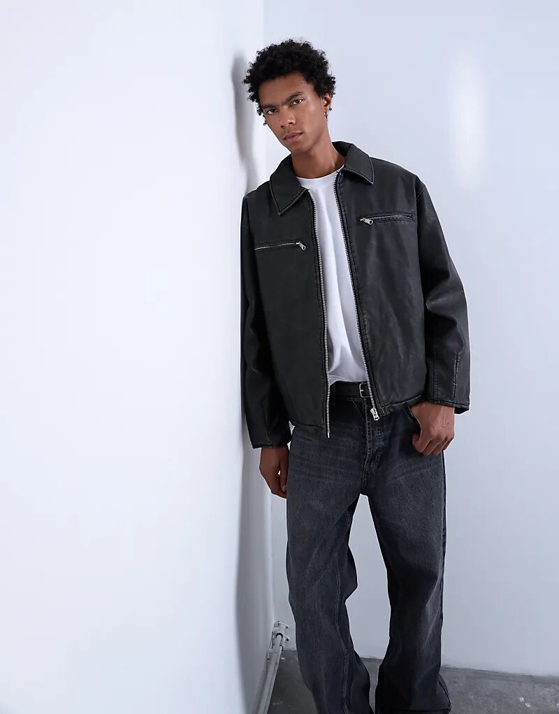 Куртка Topman из искусственной кожи черного цвета
Куртка Topman из искусственной кожи черного цвета