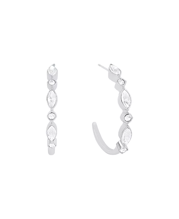 Серьги-Кольца с кристаллами And Now This, silver
Серьги-Кольца с кристаллами And Now This, silver