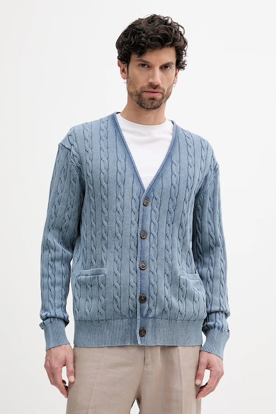 Хлопковый кардиган Tommy Hilfiger, синий 
Хлопковый кардиган Tommy Hilfiger, синий