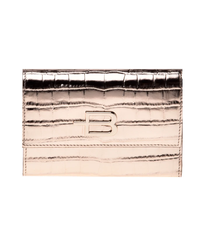 Кошелек из ламинированной платины под кожу крокодила Baldinini, желтый
Кошелек из ламинированной платины под кожу крокодила Baldinini, желтый