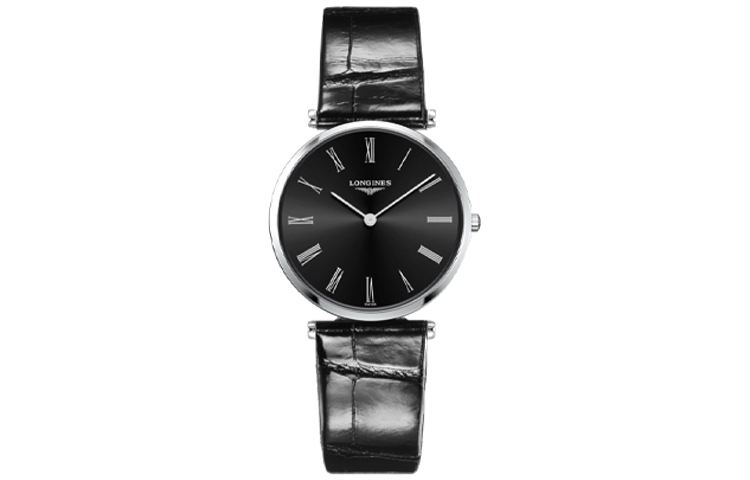 Longines Женские кварцевые часы Jialan Collection, 33 мм, черный циферблат, корпус из нержавеющей стали, ремешок из крокодиловой кожи
Longines Женские кварцевые часы Jialan Collection, 33 мм, черный циферблат, корпус из нержавеющей стали, ремешок из крокодиловой кожи