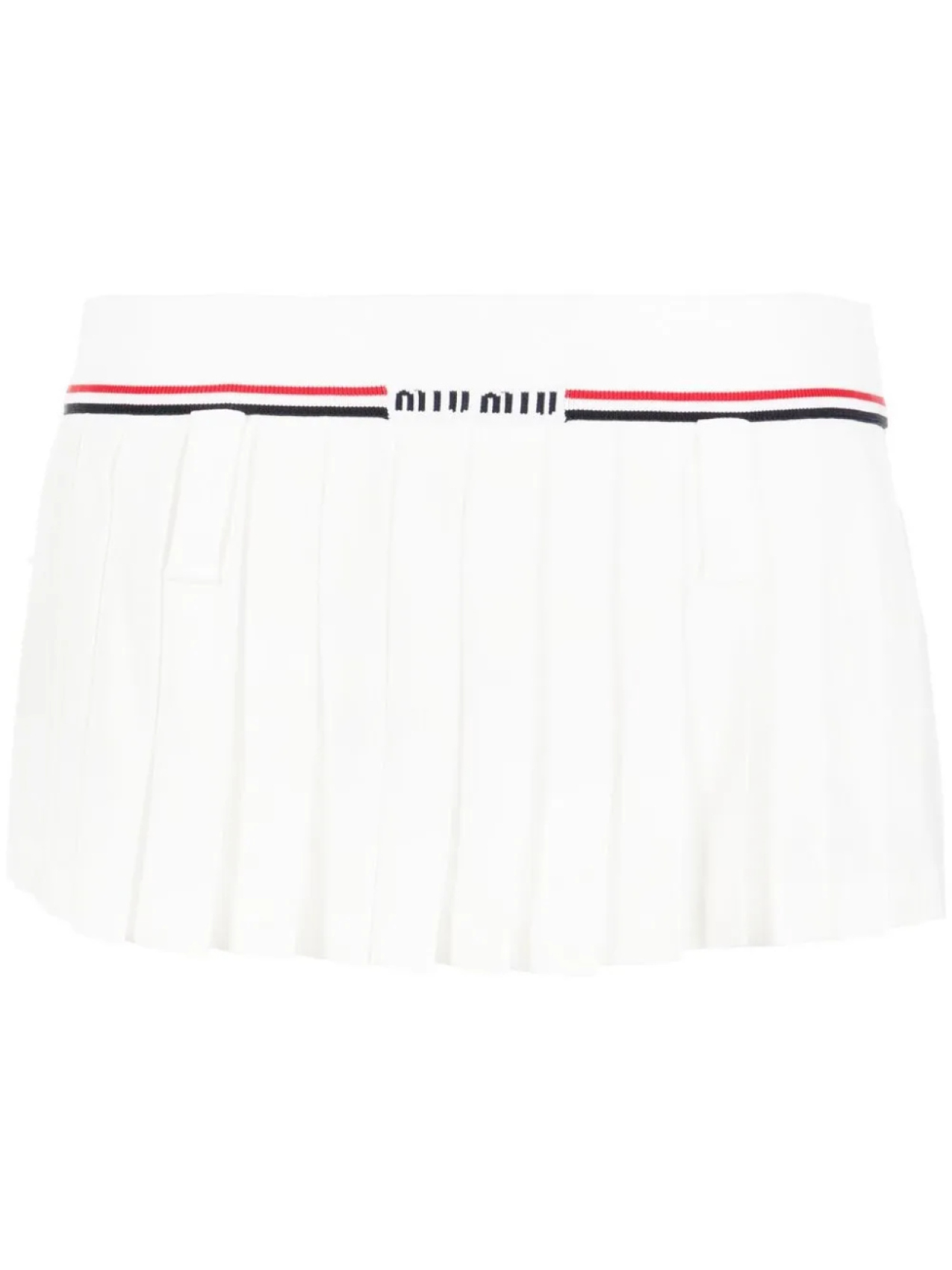 Miu Miu плиссированная юбка с логотипом, белый
Miu Miu плиссированная юбка с логотипом, белый