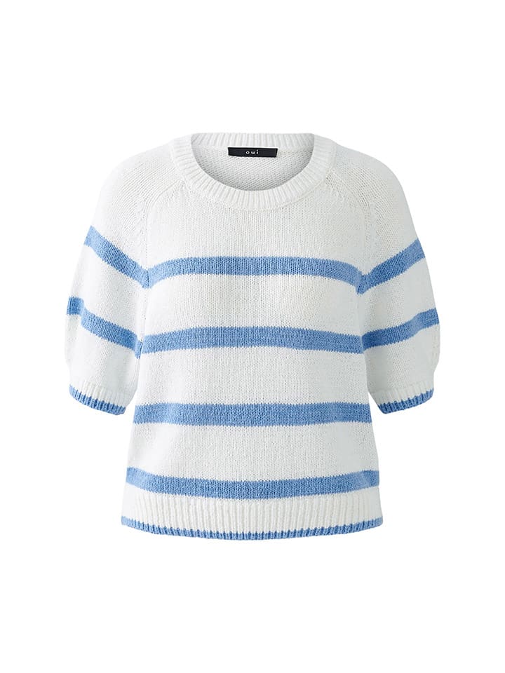 Свитер бело-синего цвета Oui
Свитер бело-синего цвета Oui