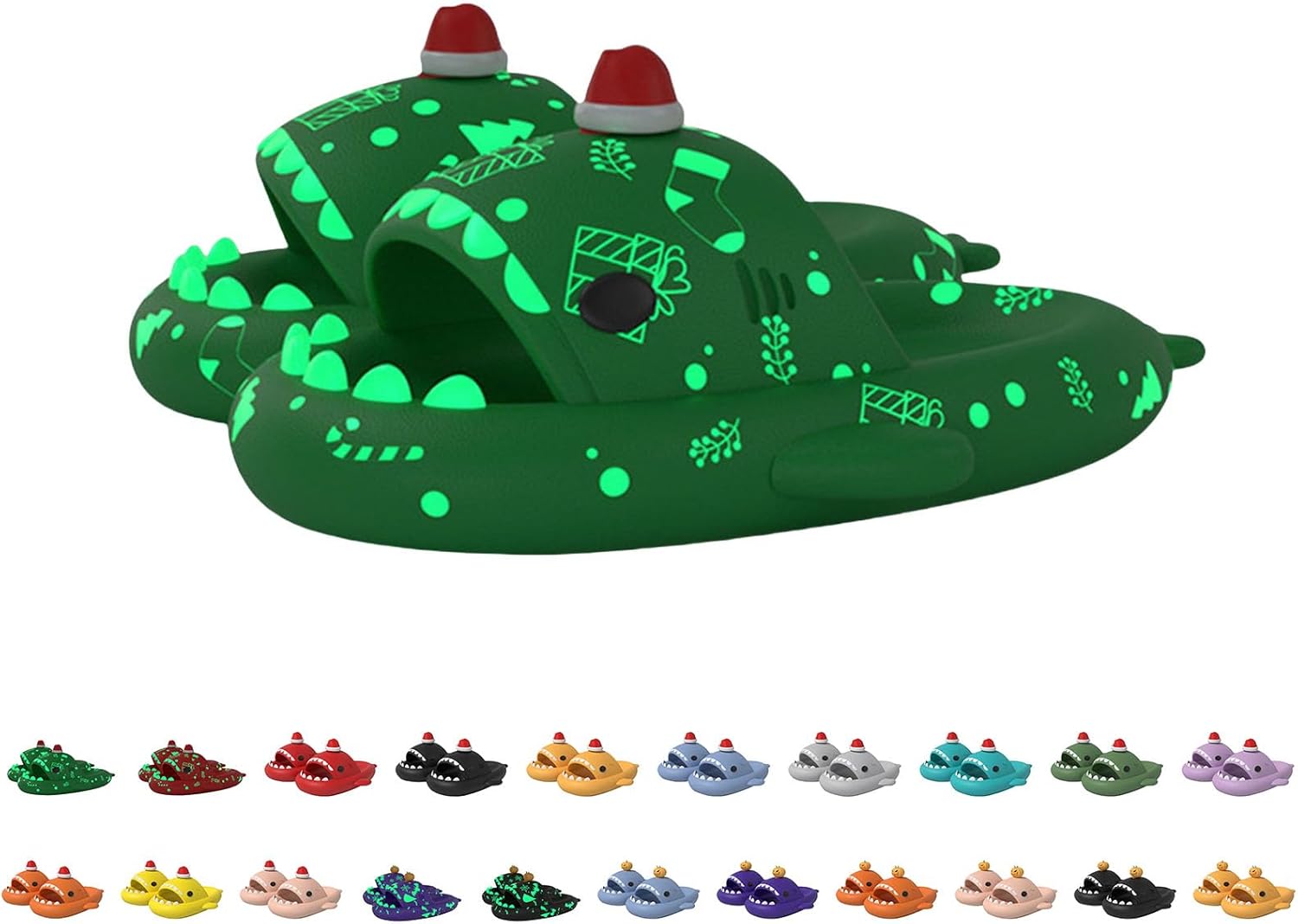 Сланцы с акулой на Хэллоуин, рождественские сланцы с акулой, облачные сланцы с акулой 3D мультяшные тапочки для женщин и мужчин Generic, зеленый
Сланцы с акулой на Хэллоуин, рождественские сланцы с акулой, облачные сланцы с акулой 3D мультяшные тапочки для женщин и мужчин Generic, зеленый