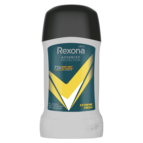 Мужской антиперспирант-карандаш, 50 мл Rexona Men advanced protection extreme fresh
Мужской антиперспирант-карандаш, 50 мл Rexona Men advanced protection extreme fresh