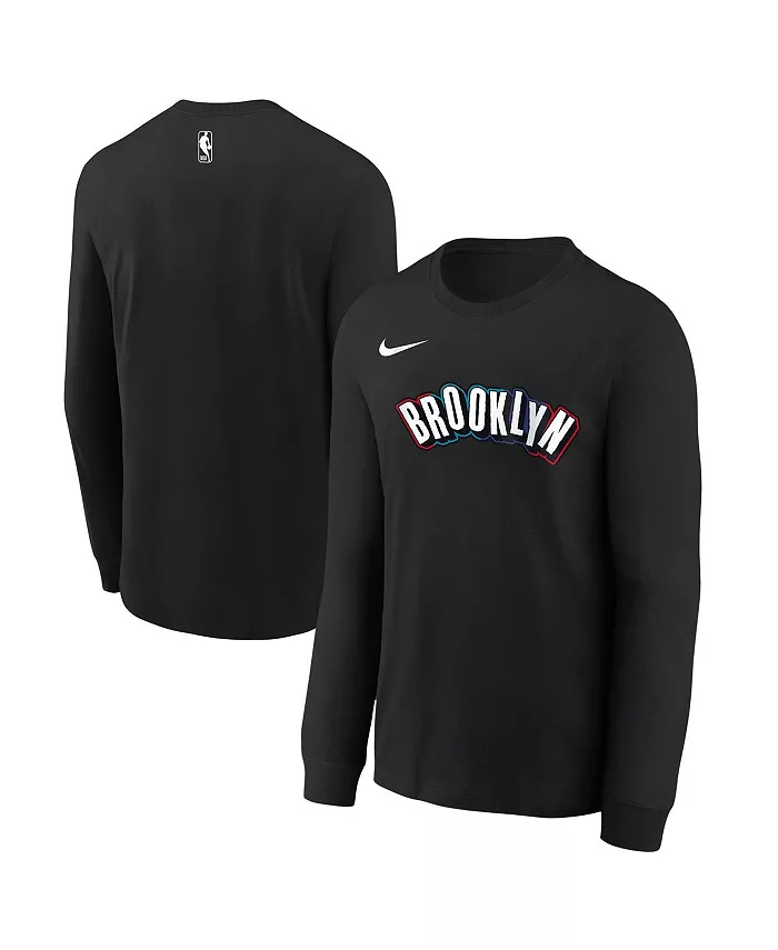 Черная футболка с длинным рукавом Brooklyn Nets 2024/25 City Edition Wordmark Performance для мальчиков и девочек старшего возраста Nike
Черная футболка с длинным рукавом Brooklyn Nets 2024/25 City Edition Wordmark Performance для мальчиков и девочек старшего возраста Nike