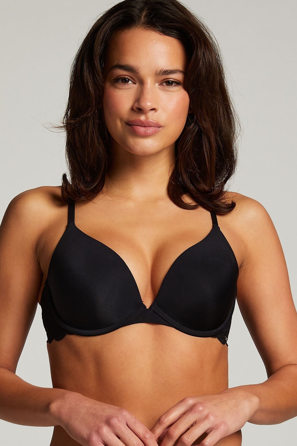 - Уплотненный бюстгальтер Angie пуш-ап Hunkemöller на косточках Hunkemoller, черный
- Уплотненный бюстгальтер Angie пуш-ап Hunkemöller на косточках Hunkemoller, черный