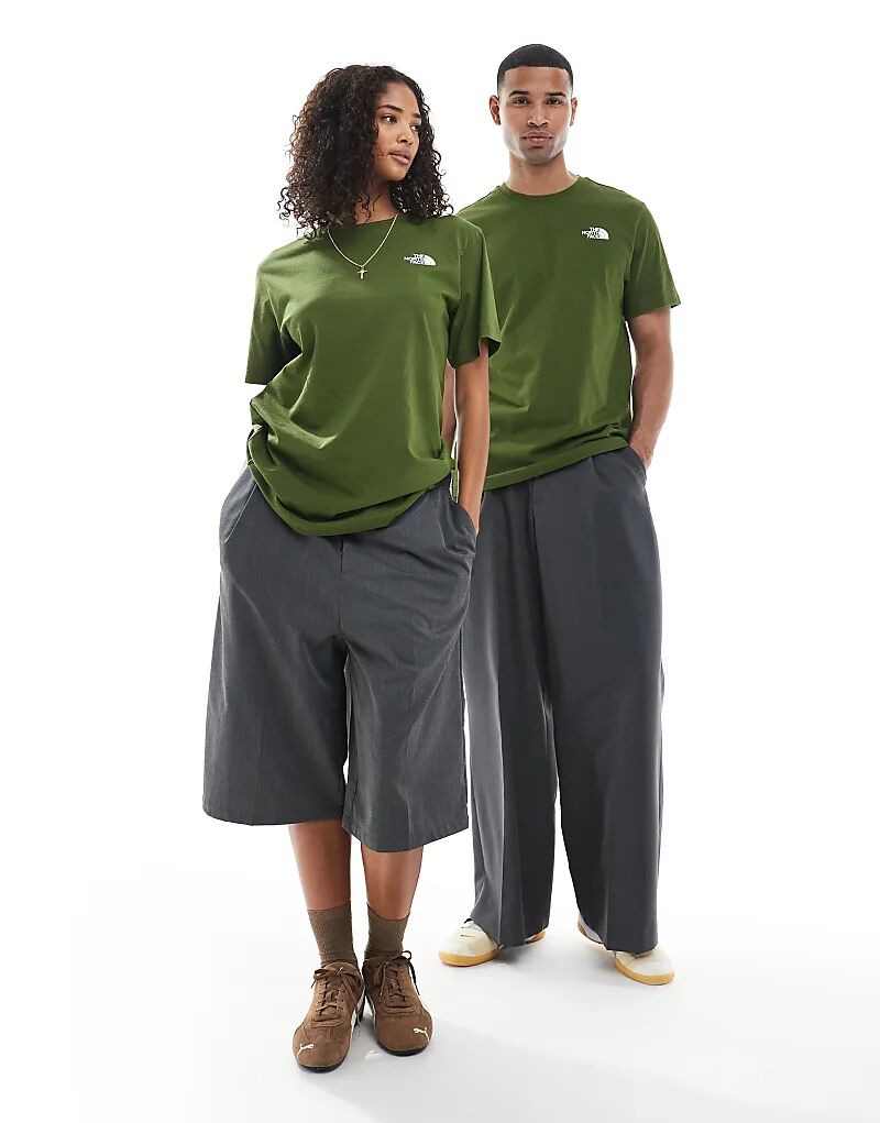 Футболка унисекс с принтом логотипа North Face Box NSE темно-зеленого цвета
Футболка унисекс с принтом логотипа North Face Box NSE темно-зеленого цвета