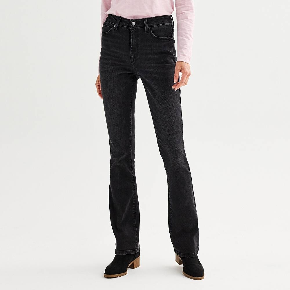 Джинсы премиум-класса Petite Sonoma Goods For Life Bootcut со средней посадкой, цвет Black Wash
Джинсы премиум-класса Petite Sonoma Goods For Life Bootcut со средней посадкой, цвет Black Wash