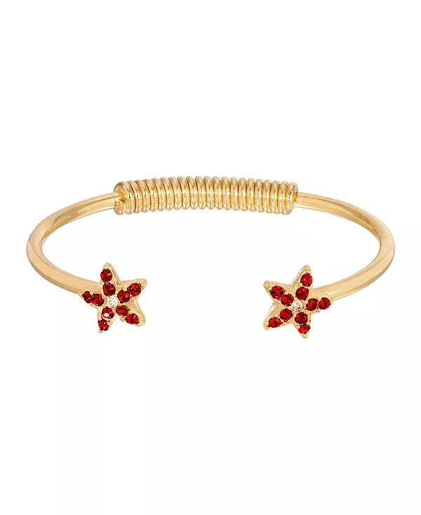 Браслет-Пружинка с золотистыми кристаллами и красными сиамскими звездами 2028, red
Браслет-Пружинка с золотистыми кристаллами и красными сиамскими звездами 2028, red