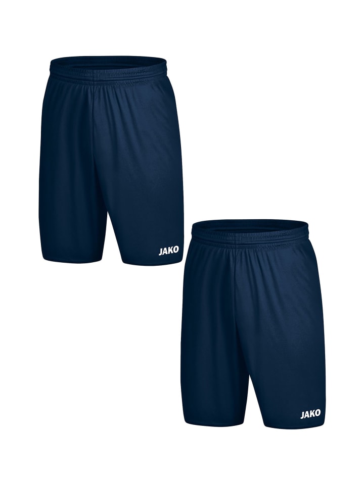 Спортивные шорты, 2 пары, короткие, эластичный пояс, шнурок, темно-синие Jako
Спортивные шорты, 2 пары, короткие, эластичный пояс, шнурок, темно-синие Jako