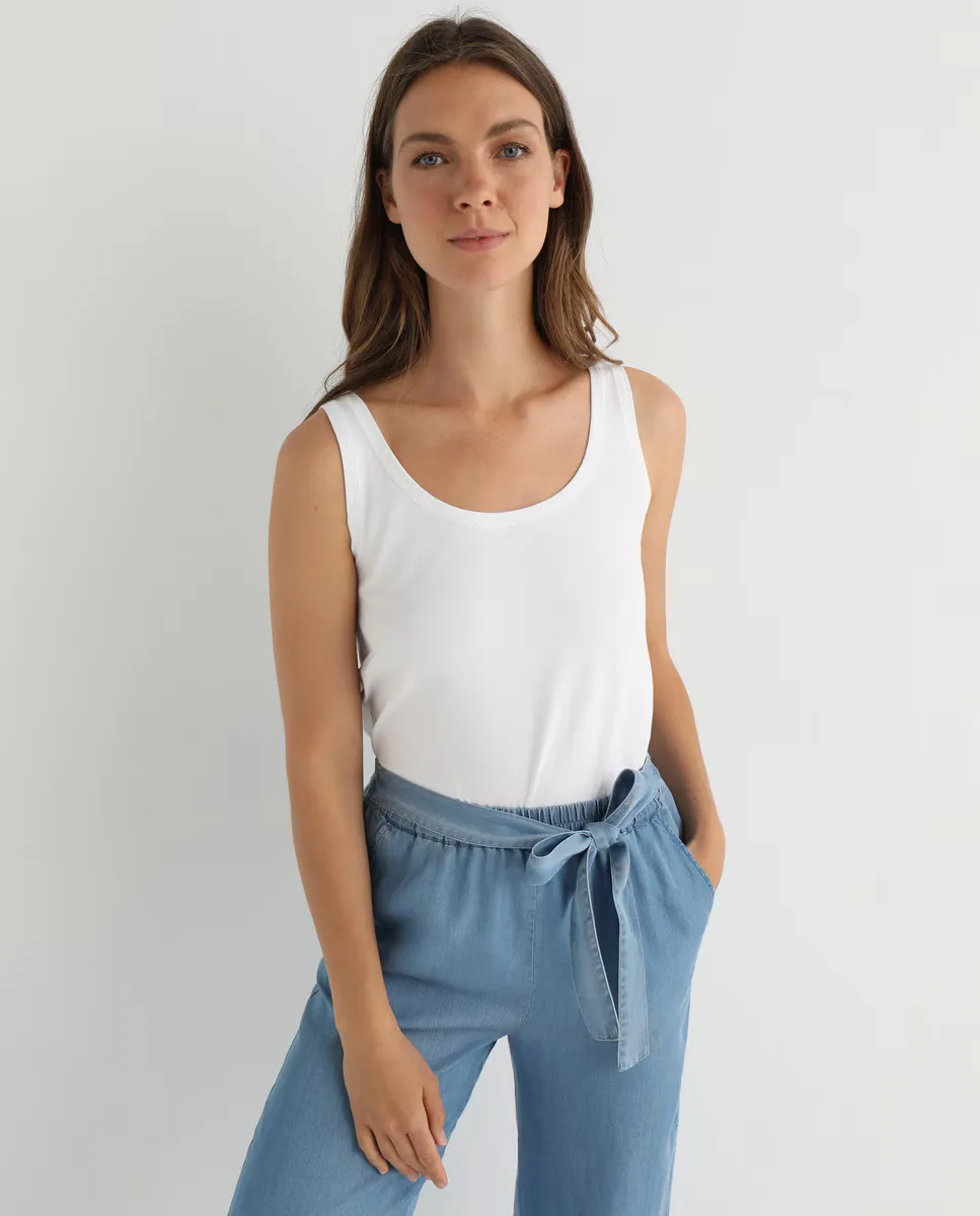 Женская футболка без рукавов с круглым вырезом Guitare, белый
Женская футболка без рукавов с круглым вырезом Guitare, белый