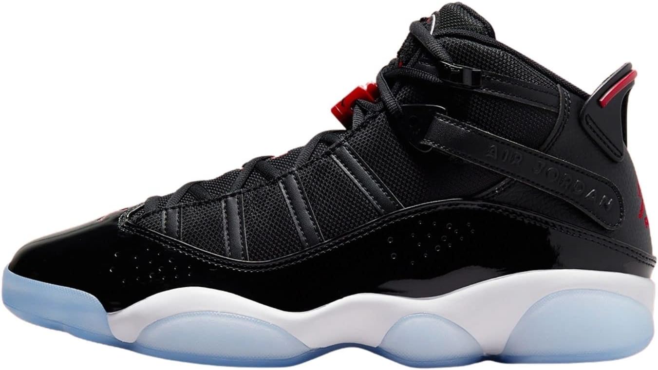 Мужские кроссовки Nike Air Jordan 6 Rings, белый/черный/красный
Мужские кроссовки Nike Air Jordan 6 Rings, белый/черный/красный