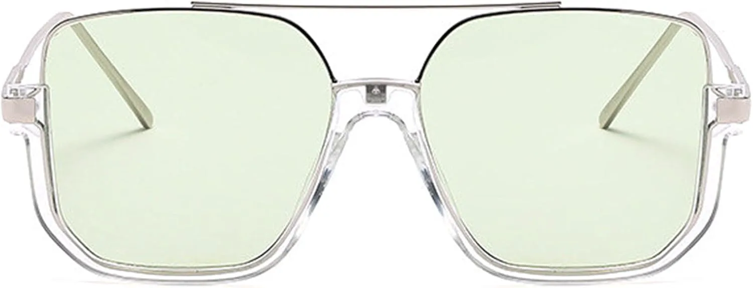 Willochra Модные большие квадратные женские солнцезащитные очки с двойной перемычкой, винтажные, в полуободковой оправе, панк, мужские очки для активного отдыха, C1
Willochra Модные большие квадратные женские солнцезащитные очки с двойной перемычкой, винтажные, в полуободковой оправе, панк, мужские очки для активного отдыха, C1