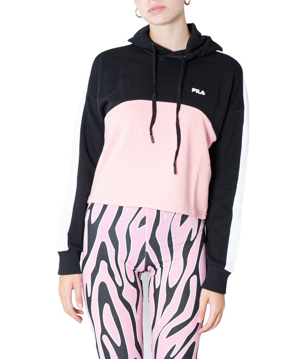 Толстовка женская Fila короткая, черно-розовый
Толстовка женская Fila короткая, черно-розовый