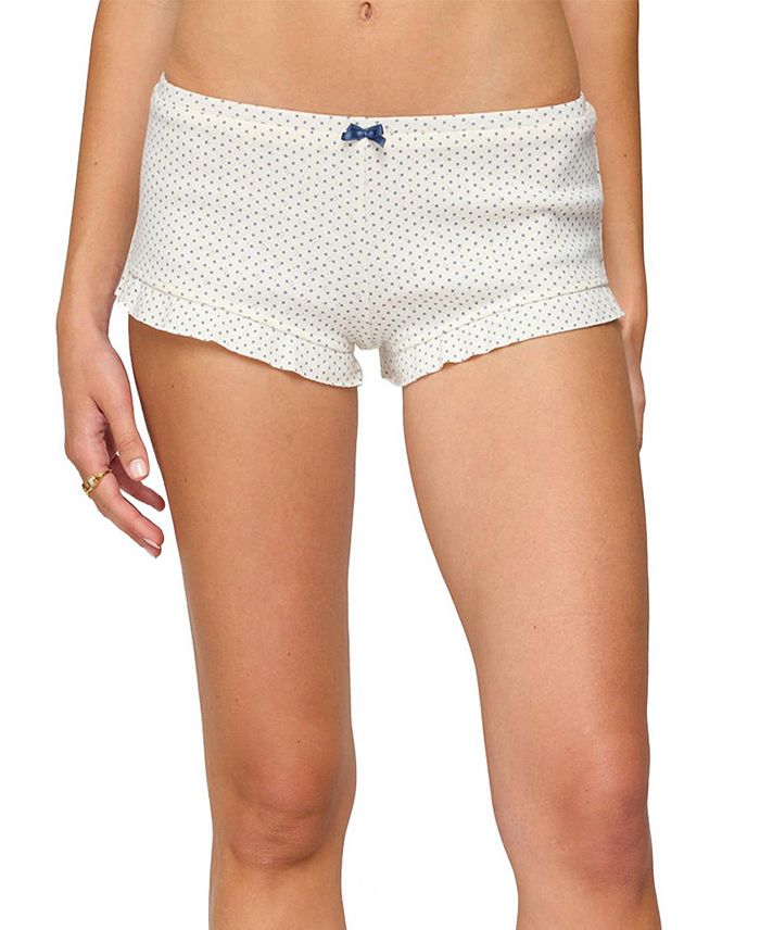 Шорты Avalon с кружевными рюшами и точечным узором Edikted, белый
Шорты Avalon с кружевными рюшами и точечным узором Edikted, белый