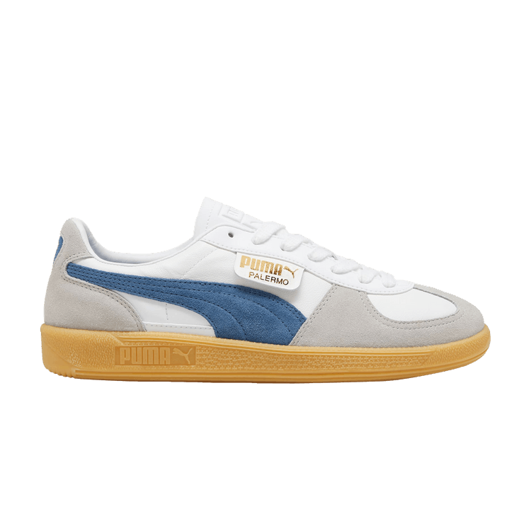 Кроссовки Palermo Leather 'White Blue Horizon Gum', белый 
Кроссовки Palermo Leather 'White Blue Horizon Gum', белый
