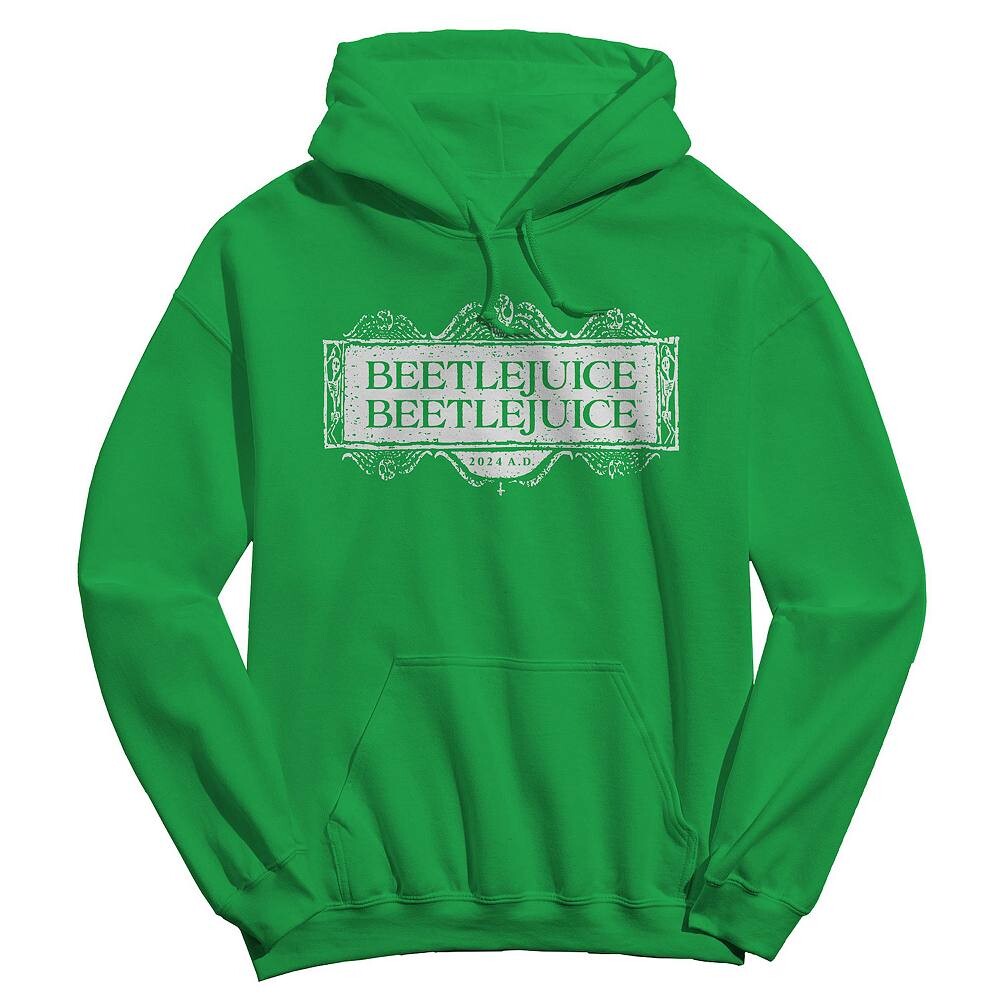 Мужская флисовая толстовка с капюшоном с логотипом Beetlejuice Beetlejuice и круглым вырезом Licensed Character, цвет Irish Green
Мужская флисовая толстовка с капюшоном с логотипом Beetlejuice Beetlejuice и круглым вырезом Licensed Character, цвет Irish Green