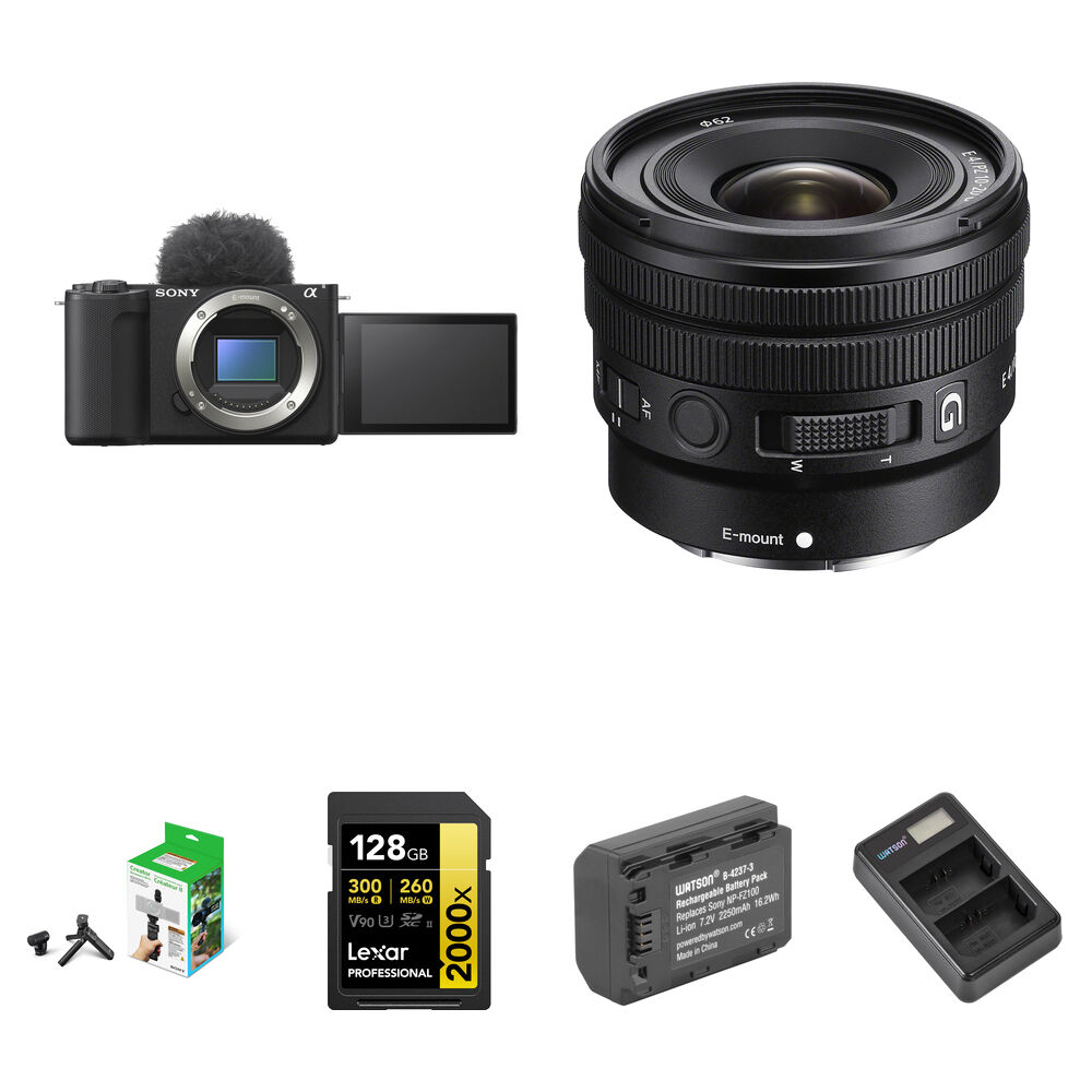 Беззеркальная камера Sony ZV-E10 II Mirrorless Camera with 10-20mm f/4 Lens and
Беззеркальная камера Sony ZV-E10 II Mirrorless Camera with 10-20mm f/4 Lens and