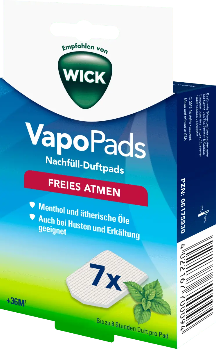 Vapo Pads Ментол 7 шт. Wick
Vapo Pads Ментол 7 шт. Wick