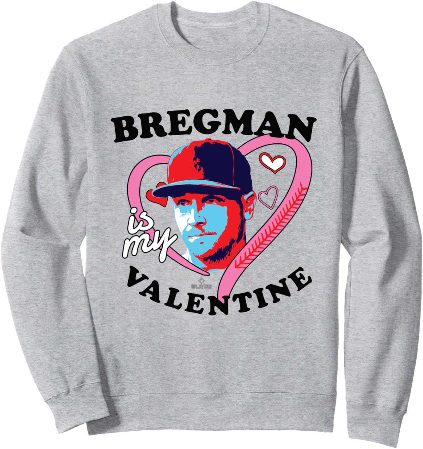 Футболка с надписью «Алекс Брегман - мой Валентин» (Houston MLBPA Baseball Sweatshirt) Ryno Sports, серый
Футболка с надписью «Алекс Брегман - мой Валентин» (Houston MLBPA Baseball Sweatshirt) Ryno Sports, серый