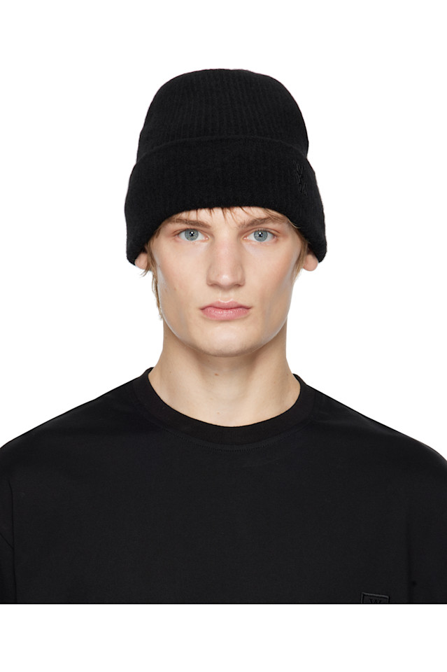 Вязаная шапка бини Wooyoungmi, черный
Вязаная шапка бини Wooyoungmi, черный
