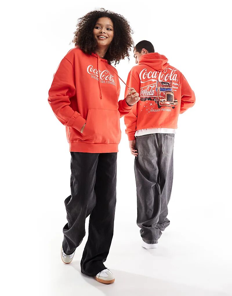 Рождественская унисекс-толстовка оверсайз с праздничным принтом Coca Cola красного цвета ASOS DESIGN
Рождественская унисекс-толстовка оверсайз с праздничным принтом Coca Cola красного цвета ASOS DESIGN