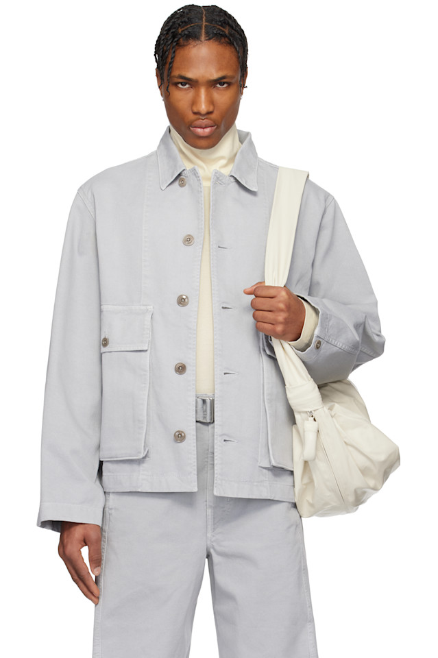 Квадратная джинсовая куртка Lemaire, мультиколор 
Квадратная джинсовая куртка Lemaire, мультиколор