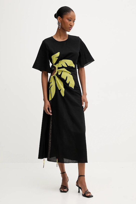 Платье с льняной тканью Never Fully Dressed, черный
Платье с льняной тканью Never Fully Dressed, черный