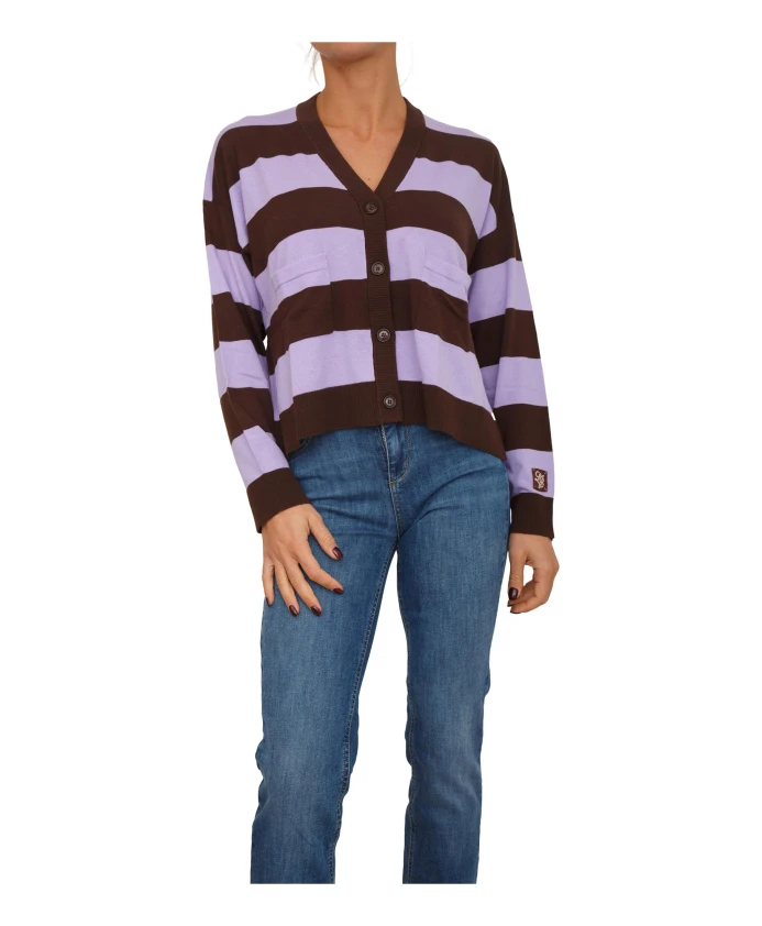 Полосатый кардиган Liu Jo, коричневый
Полосатый кардиган Liu Jo, коричневый