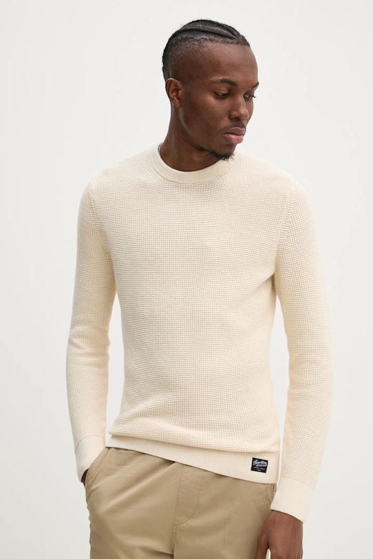 Хлопковый свитер Superdry, бежевый
Хлопковый свитер Superdry, бежевый