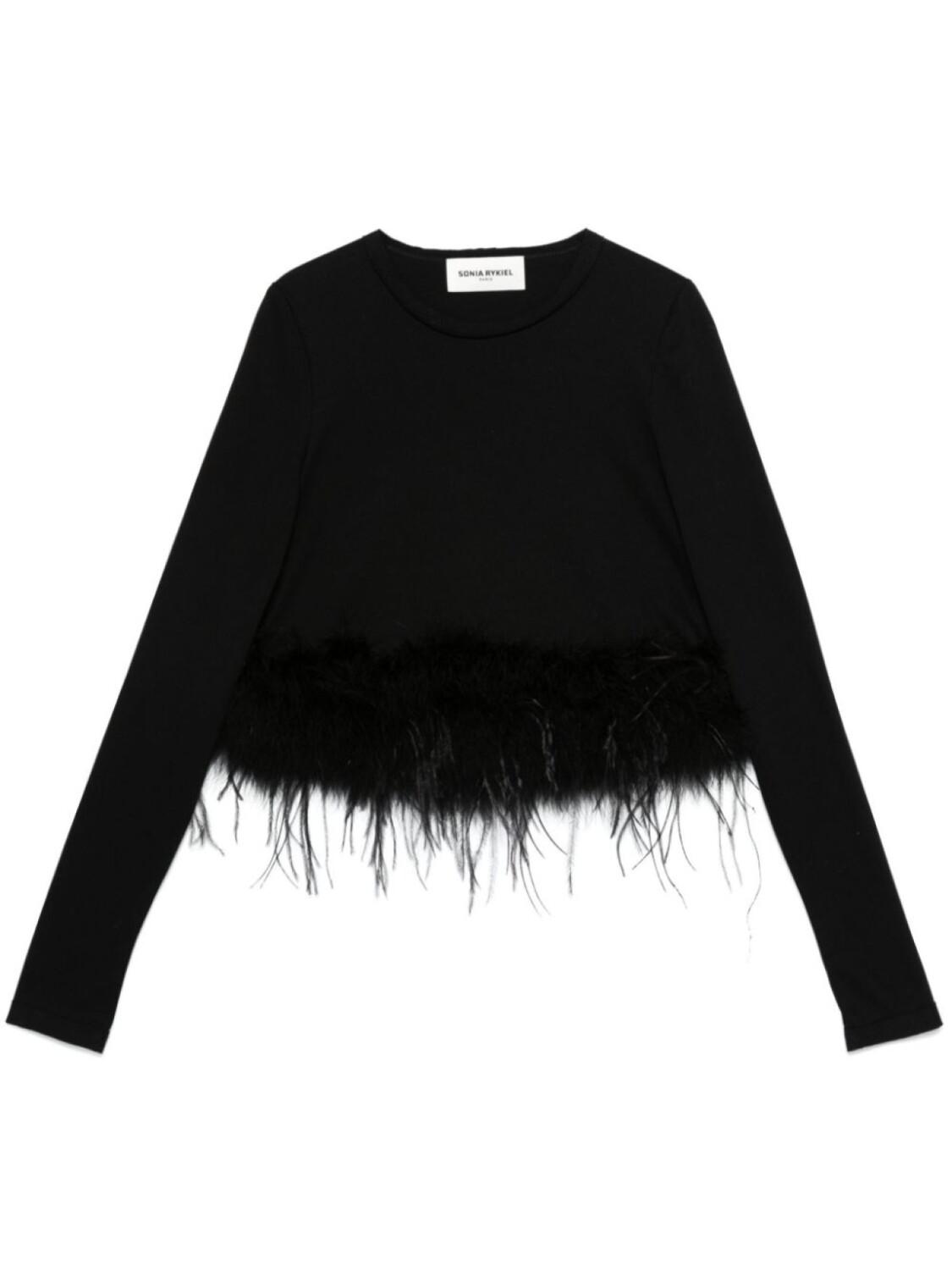 Топ с перьями Sonia Rykiel, черный
Топ с перьями Sonia Rykiel, черный