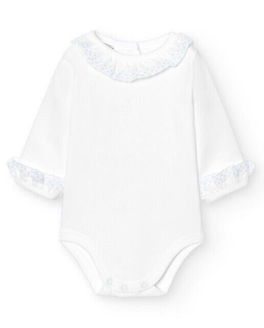 В упаковке 2 детских боди с батистовым воротником и манжетами Babidú, синий
В упаковке 2 детских боди с батистовым воротником и манжетами Babidú, синий