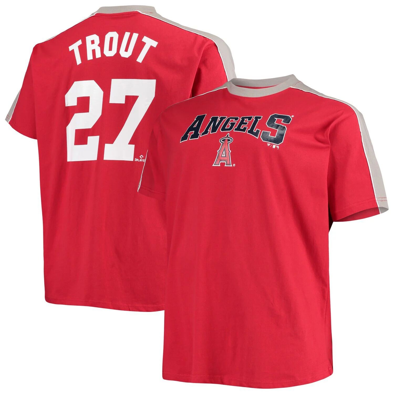 Мужская красная/серебряная футболка Mike Trout Los Angeles Angels Big & Tall Fashion с окантовкой для игрока, Красный, Мужская красная/серебряная футболка Mike Trout Los Angeles Angels Big & Tall Fashion с окантовкой для игрока
Мужская красная/серебряная футболка Mike Trout Los Angeles Angels Big & Tall Fashion с окантовкой для игрока, Красный, Мужская красная/серебряная футболка Mike Trout Los Angeles Angels Big & Tall Fashion с окантовкой для игрока