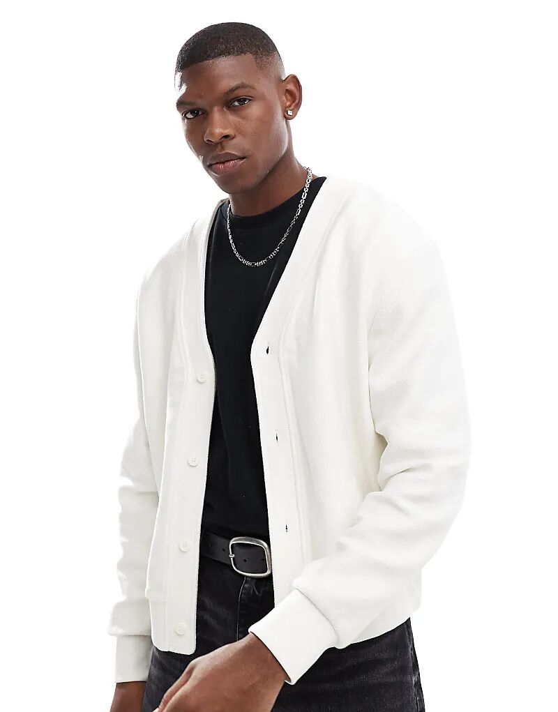 Фактурный кардиган свободного кроя ASOS DESIGN кремового цвета (часть комплекта)
Фактурный кардиган свободного кроя ASOS DESIGN кремового цвета (часть комплекта)