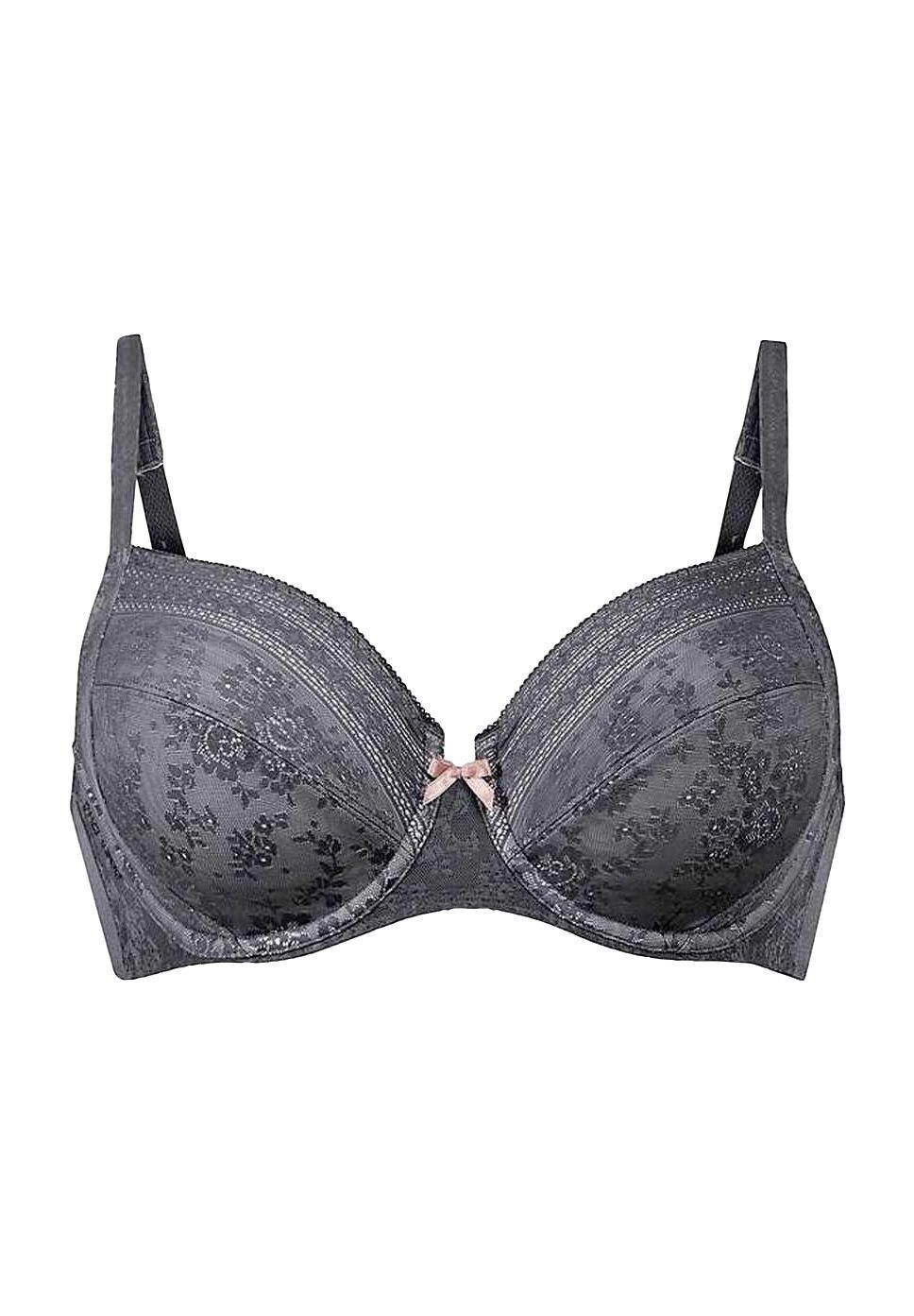 Женский бюстгальтер на косточках Fleur с кружевными деталями и бантиком ROSA FAIA, антарцитовый
Женский бюстгальтер на косточках Fleur с кружевными деталями и бантиком ROSA FAIA, антарцитовый