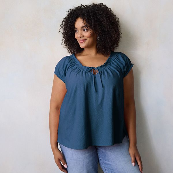 Футболка с короткими рукавами и завязкой спереди Plus size Lc Lauren Conrad, Anchor Blue, Синий, Футболка с короткими рукавами и завязкой спереди Plus size Lc Lauren Conrad, Anchor Blue
Футболка с короткими рукавами и завязкой спереди Plus size Lc Lauren Conrad, Anchor Blue, Синий, Футболка с короткими рукавами и завязкой спереди Plus size Lc Lauren Conrad, Anchor Blue