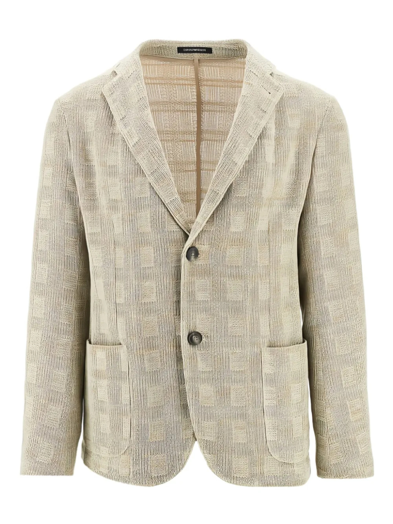 Клетчатый блейзер Emporio Armani, нейтральный
Клетчатый блейзер Emporio Armani, нейтральный