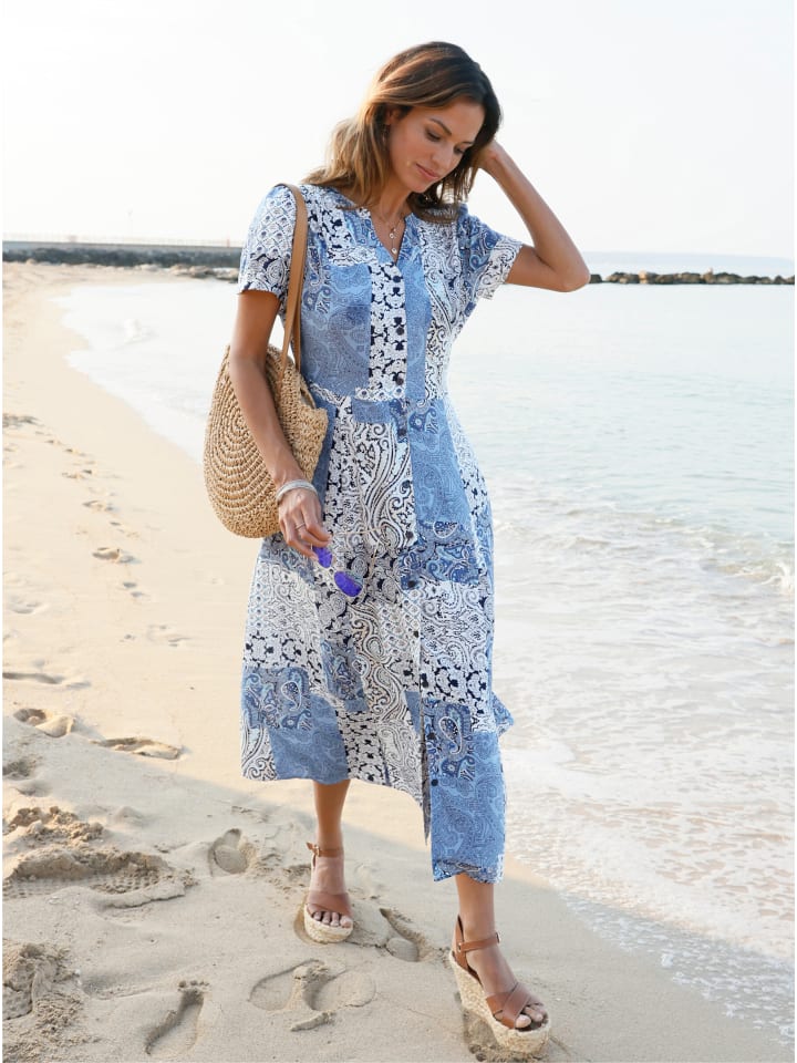 Летнее платье с принтом цвета экрю WITT WEIDEN
Летнее платье с принтом цвета экрю WITT WEIDEN