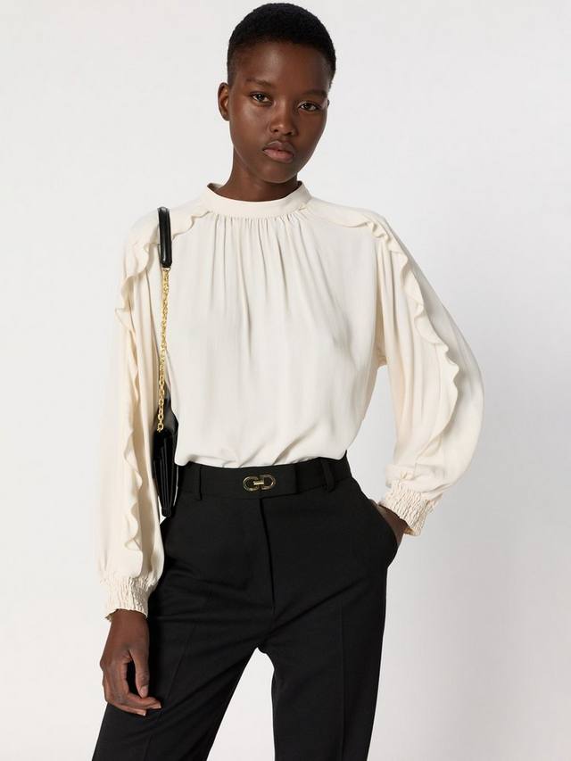 Блузка Anais с рюшами Gerard Darel, Beige
Блузка Anais с рюшами Gerard Darel, Beige