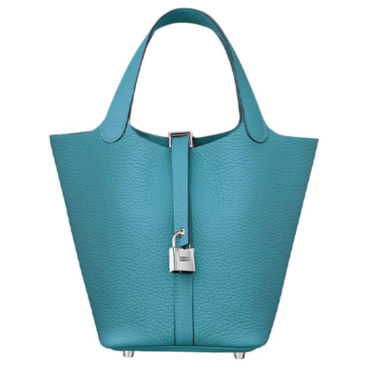 HERMES Сумка Picotin Lock 18 из кожи Clemence Bullock, ведро, женская, P3 Bleu Du Nord Northern Blue
HERMES Сумка Picotin Lock 18 из кожи Clemence Bullock, ведро, женская, P3 Bleu Du Nord Northern Blue