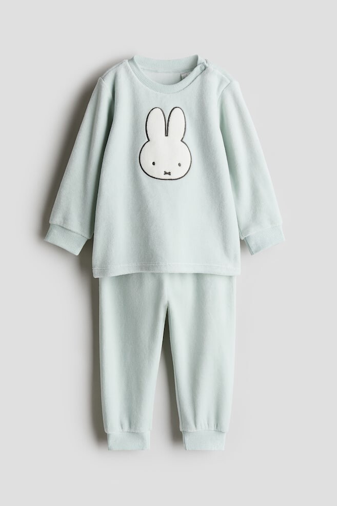 Пижама из велюра с рисунком H&M, мультиколор
Пижама из велюра с рисунком H&M, мультиколор