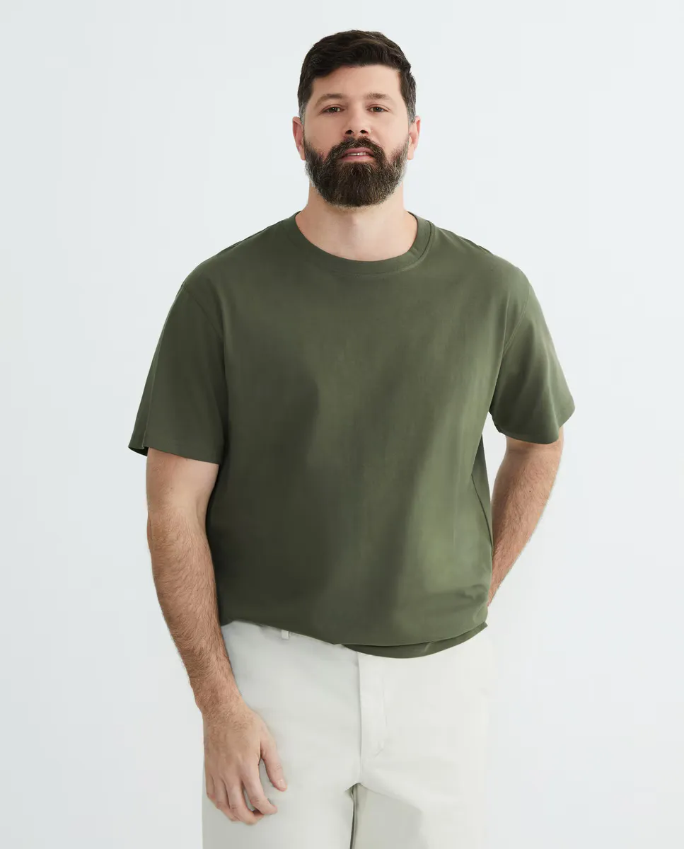 Мужская базовая футболка с коротким рукавом больших размеров Emidio Tucci, цвет Kaki
Мужская базовая футболка с коротким рукавом больших размеров Emidio Tucci, цвет Kaki