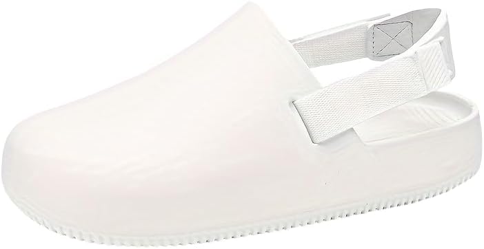 Мужские сабо HoaloX из прочного нескользящего EVA однотонного цвета, с закрытым круглым носком, пляжные шлепанцы, для дома и повседневного использования на улице, белый
Мужские сабо HoaloX из прочного нескользящего EVA однотонного цвета, с закрытым круглым носком, пляжные шлепанцы, для дома и повседневного использования на улице, белый