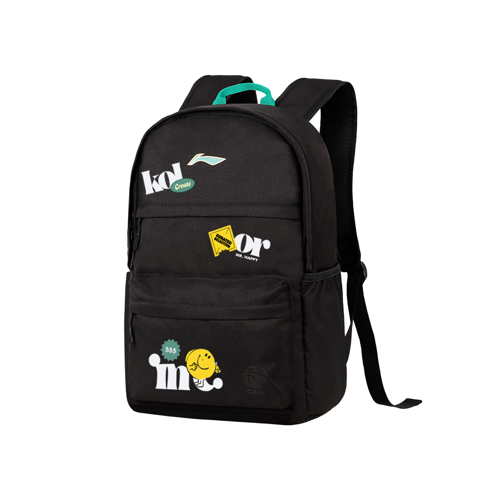 LINING Полиэстеровый рюкзак унисекс черный, Black 
LINING Полиэстеровый рюкзак унисекс черный, Black