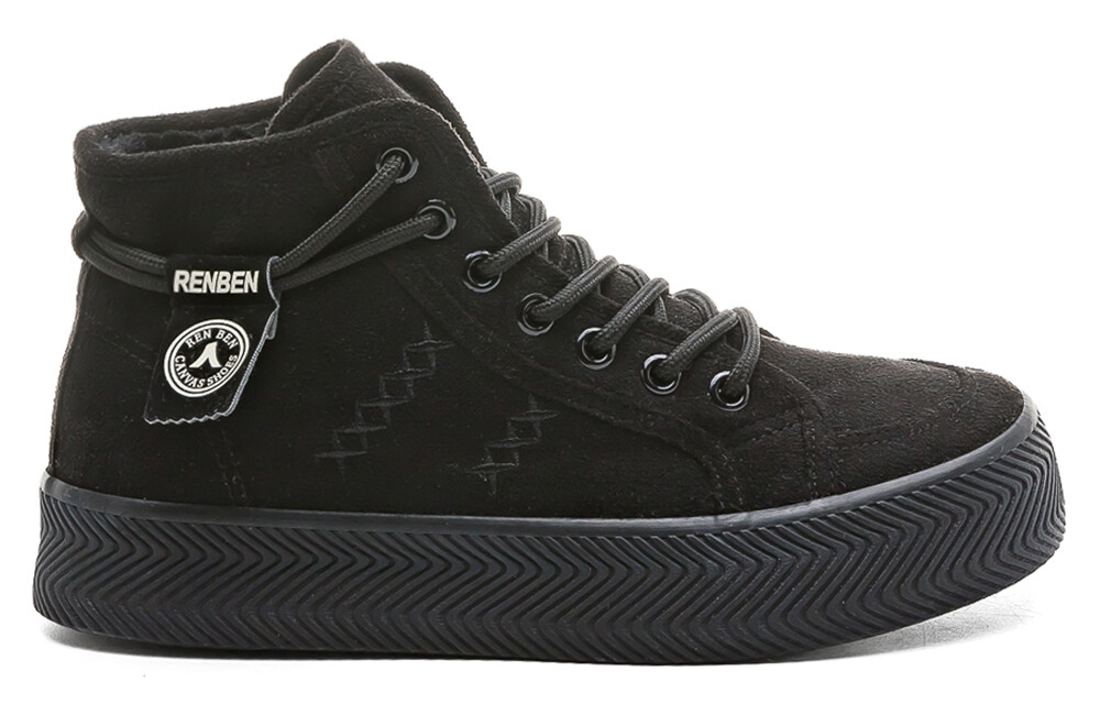 Кеды, скейтборд обувь женская высокая черный Renben
Кеды, скейтборд обувь женская высокая черный Renben