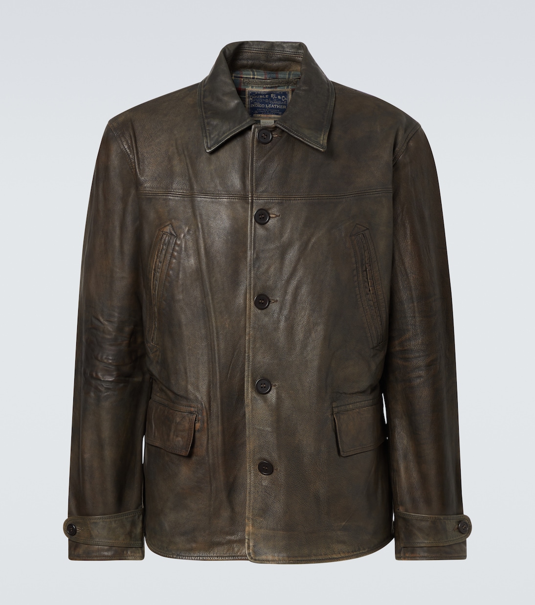 Кожаная куртка RRL, Vintage Indigo 
Кожаная куртка RRL, Vintage Indigo