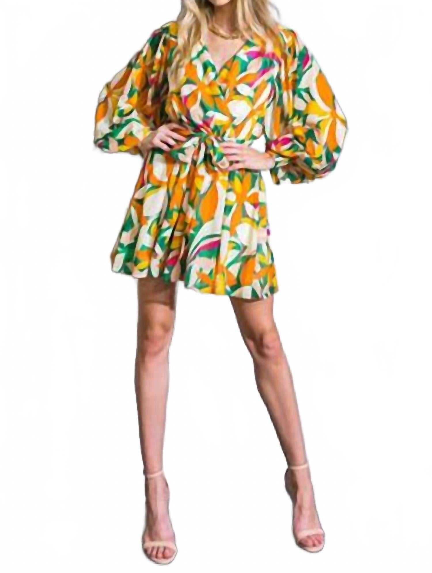 Изумрудный закат плиссированное мини-платье в зелено-оранжевом цвете FLYING TOMATO
Изумрудный закат плиссированное мини-платье в зелено-оранжевом цвете FLYING TOMATO