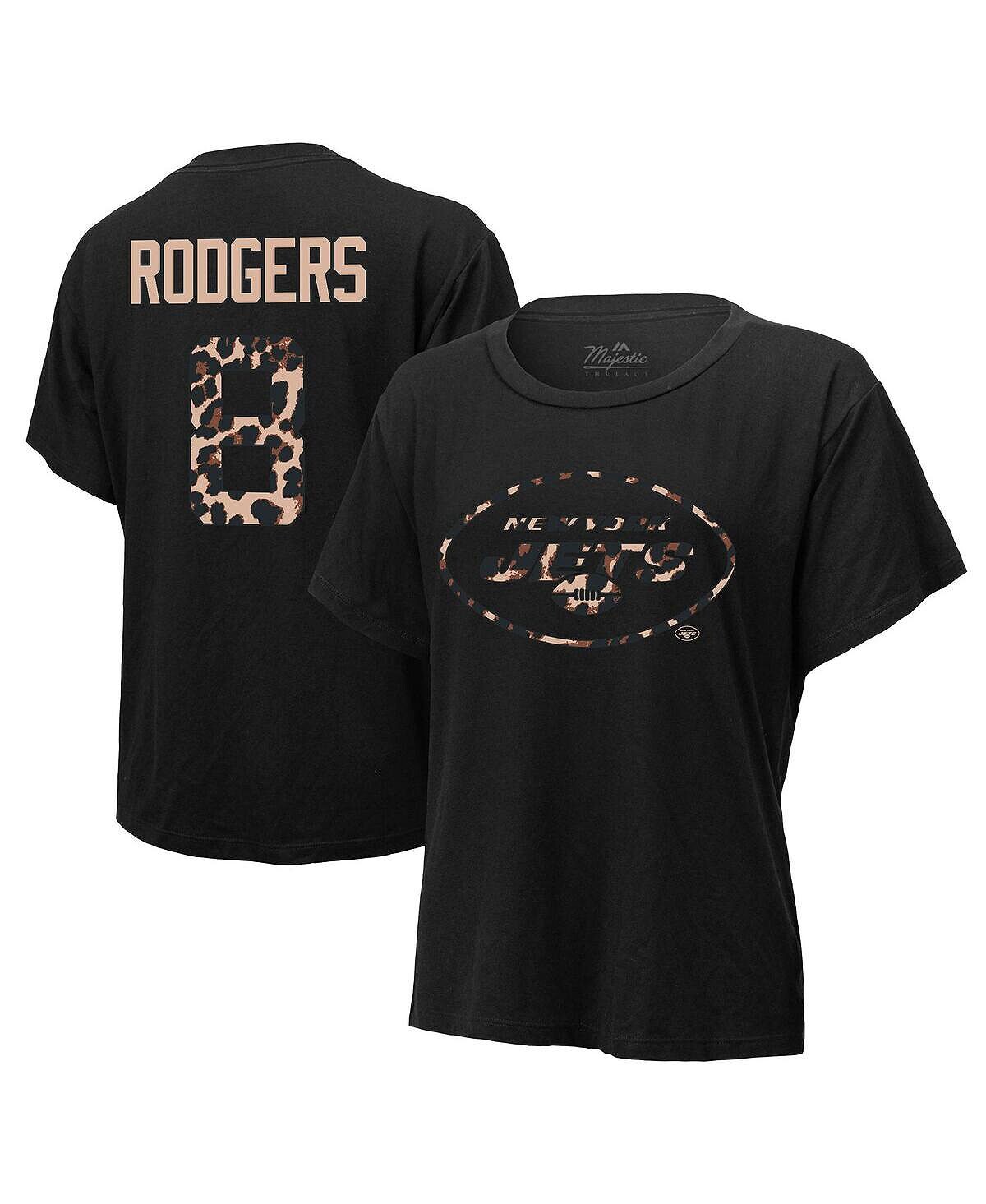 Женские нитки Aaron Rodgers, черная футболка New York Jets Leopard с именем и номером игрока Tri-Blend Majestic, черный
Женские нитки Aaron Rodgers, черная футболка New York Jets Leopard с именем и номером игрока Tri-Blend Majestic, черный